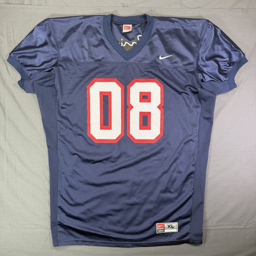 NIKE PRO CUT MIRAGE CASINO 2008 NAVY BLUE FOOTBALL JERSEY SIZE XL